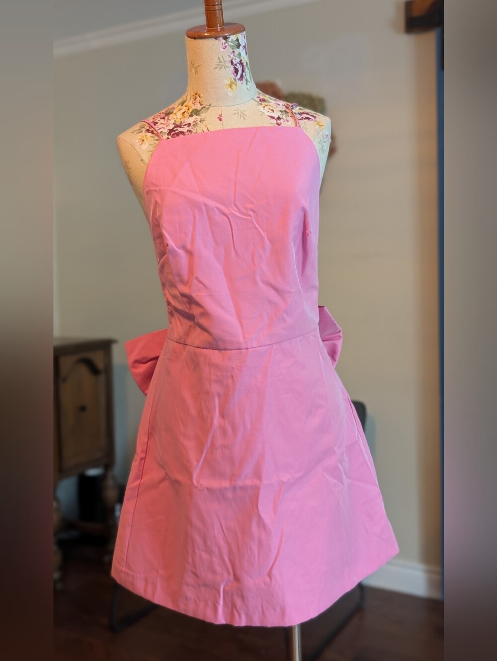 Pink Tie-Back Party Dress